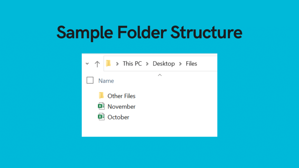 Sample folder structure for list all files in a directory with python glob and os listdir