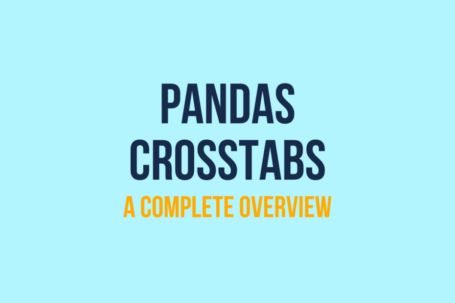 Pandas Crosstab Cover Image