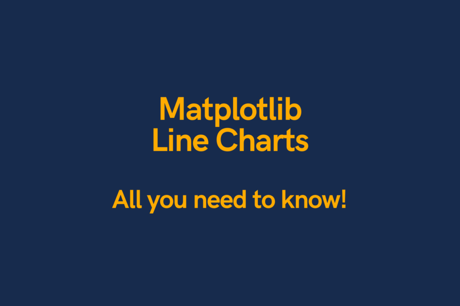 Matplotlib Line Charts Cover Image