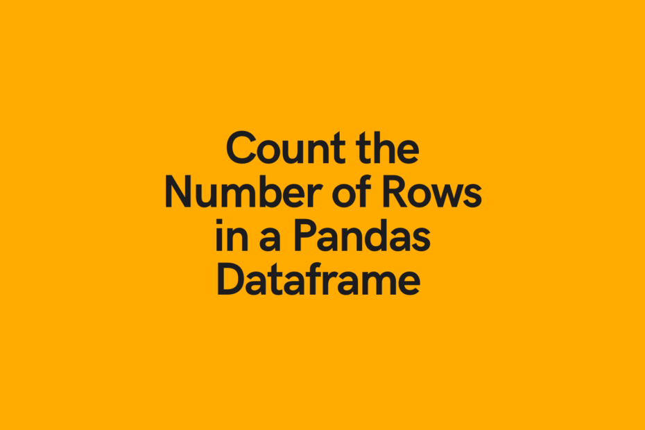Pandas number of rows cover image