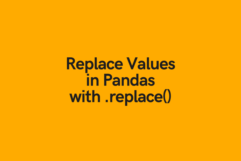 Pandas Replace Values Cover Image