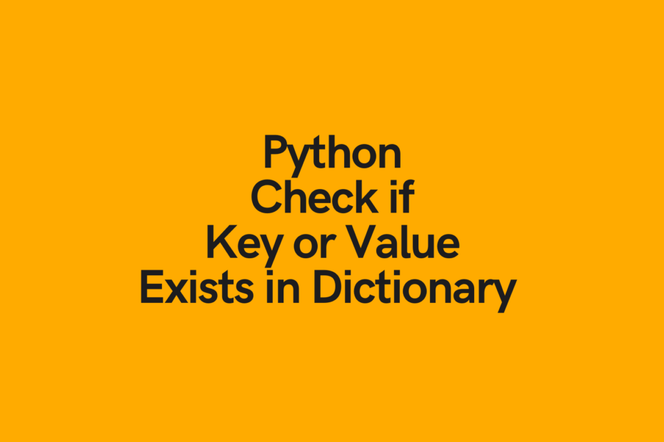 Python Check if Key Exists in a Dictionary Cover Image