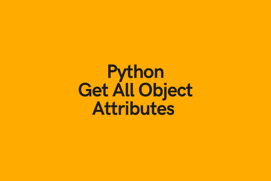 Python Print All Object Properties Cover Image