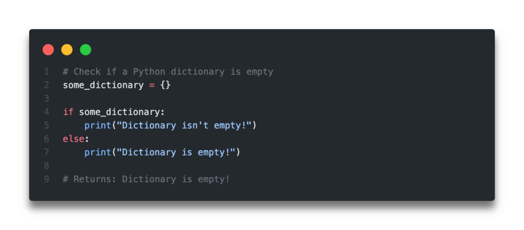 Quick Answer - Check if a Python Dictionary is Empty
