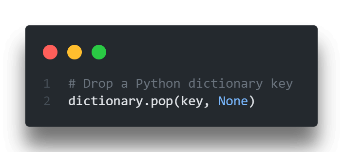 Quick Answer - Delete a Python Dictionary Key