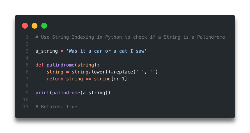 Quick Answer - Python Check if a String is a Palindrome