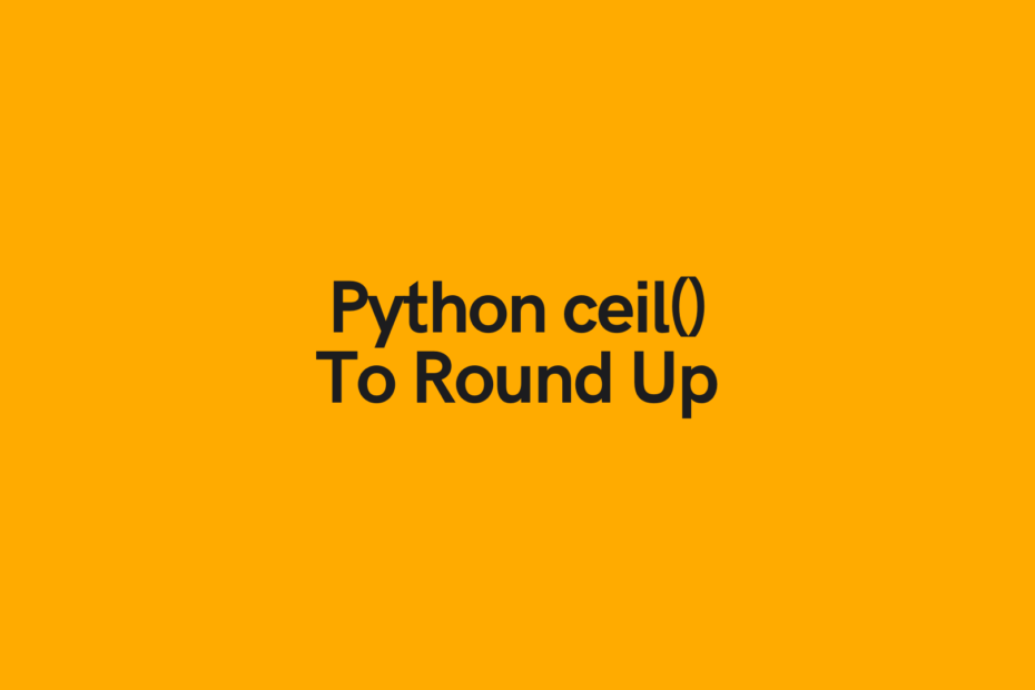 Python Ceiling Ceil Cover Image
