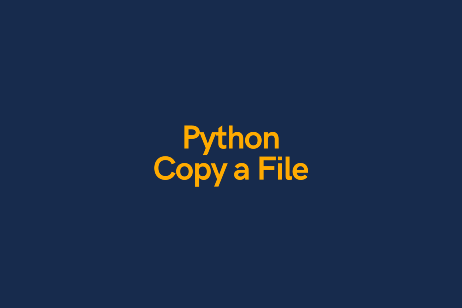 Python Copy a File Cover Image