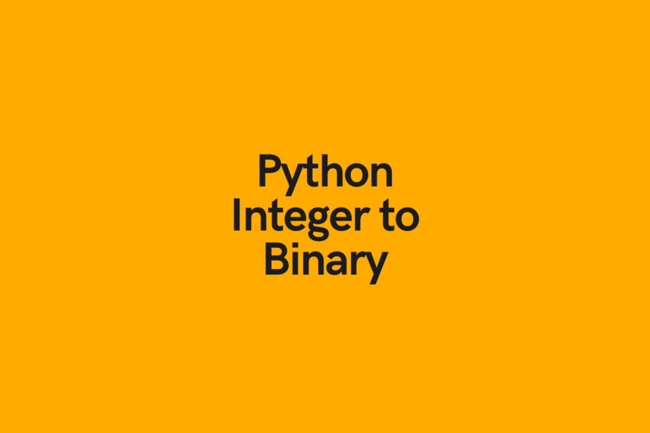 Python Int to Binary Cover Image