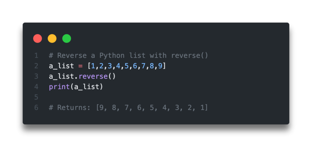 Quick Answer - Python Reverse a List