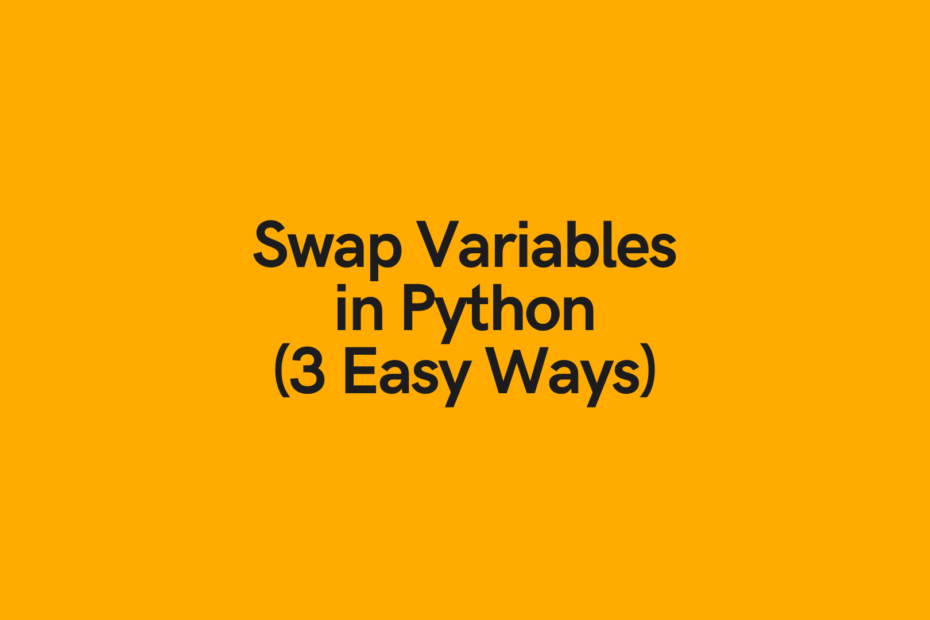 Python Swap Variables Cover Image
