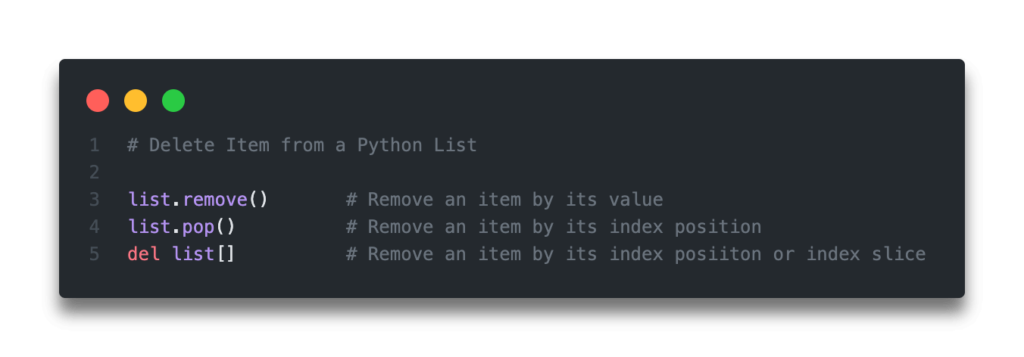 Quick Answer - Python Remove List Item