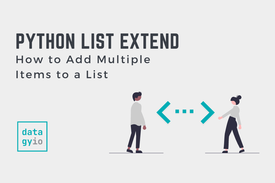 Python List Extend Add Elements to a List Cover Image