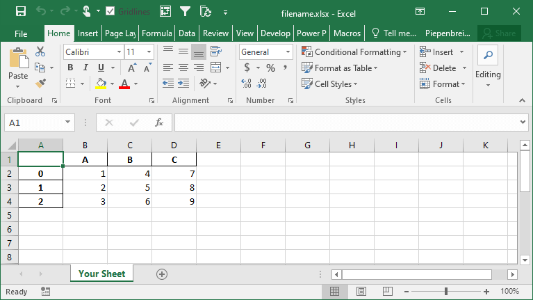 02 - Saving Pandas DataFrame to Excel with Sheet Name